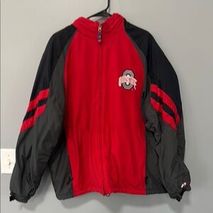Men’s Ohio State Red and Black Jacket w/hood